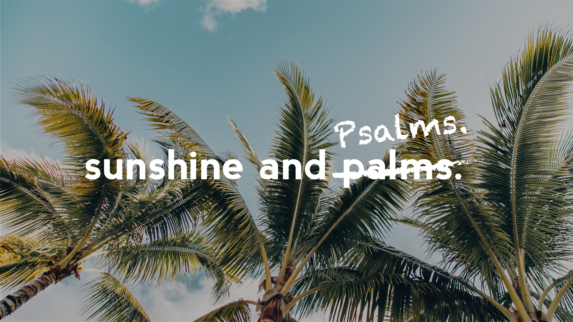 Sunshine and Psalms Pt. 3
